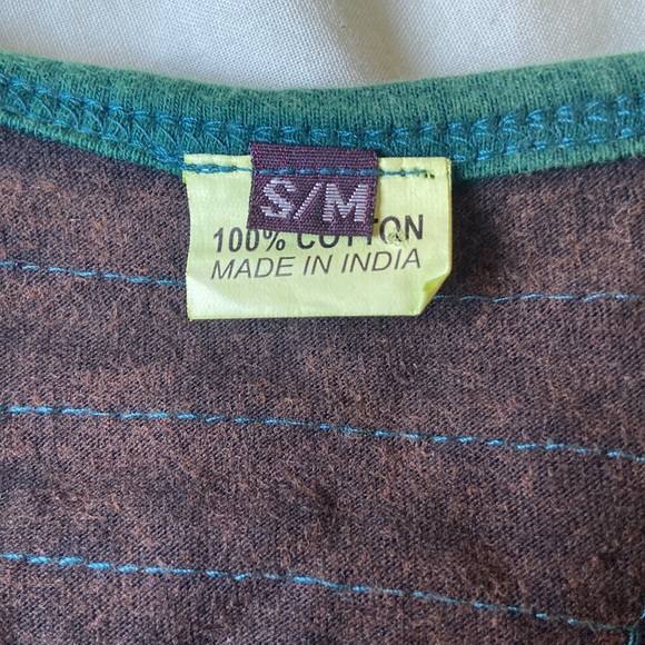 Spaghetti strap hippie style dress with embroidery and ripped detailing!!! - Picture 2 of 2